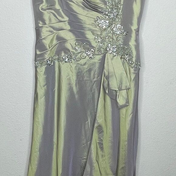 Designer Formal Dress in‎ Pewter - Picture 8 of 9